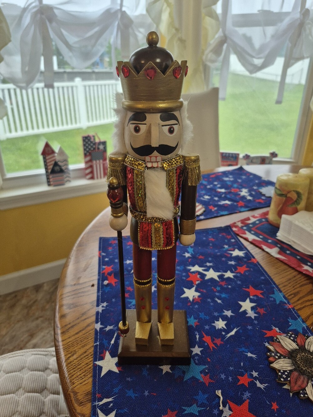 Gold & Red King Nutcracker Figurine